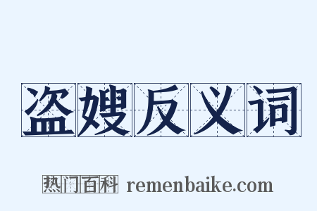 盗嫂反义词是什么意思的图片